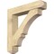 Ekena Millwork Balboa Craftsman Rough Sawn Bracket w/ Offset Brace, Douglas Fir, 8"W x 40"D x 40"H BKT0806X40X40BOA04RDF - alternate 1
